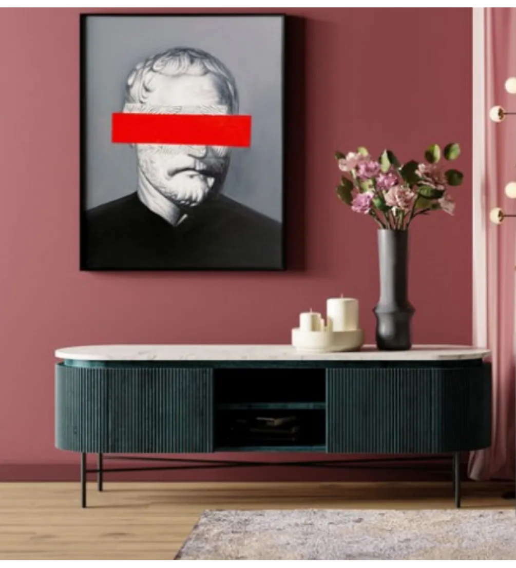 Stolik pod TV Glenn 150 cm antracytowy
