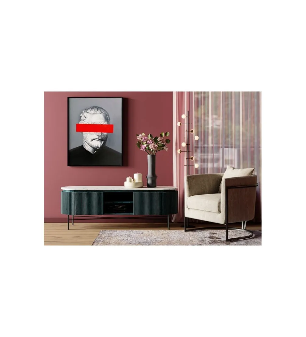 Stolik pod TV Glenn 150 cm antracytowy