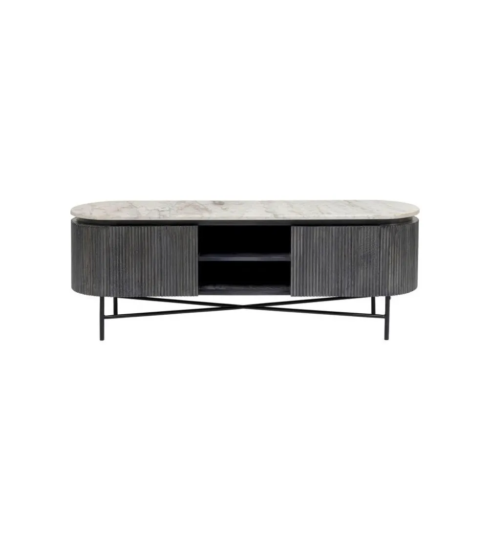 Stolik pod TV Glenn 150 cm antracytowy