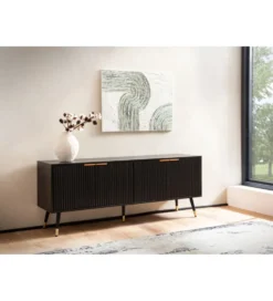 Stolik pod TV GLIMER 150 cm czarny