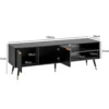 Stolik pod TV GLIMER II 150 cm czarny
