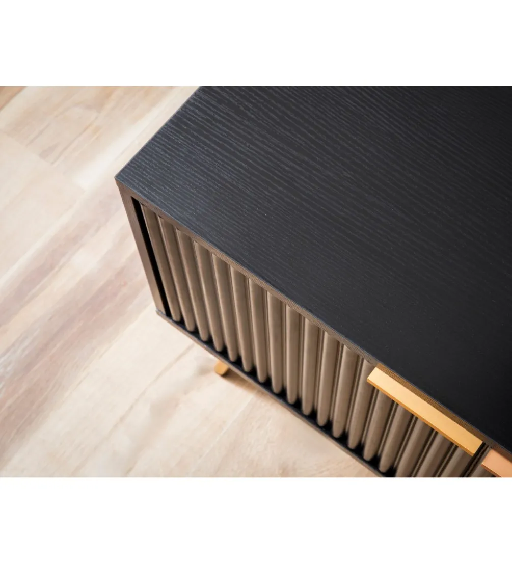 Stolik pod TV GLIMER II 150 cm czarny