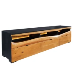 Stolik pod TV GRAND ACACIA 180 cm drewno akcja LED