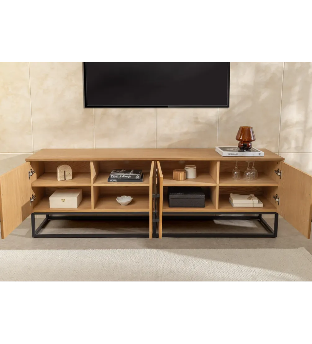 Stolik pod TV GRANDEZZA 180 cm kolor drewna dębu