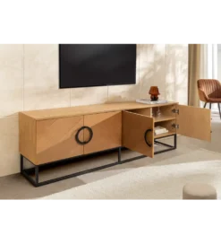 Stolik pod TV GRANDEZZA 180 cm kolor drewna dębu