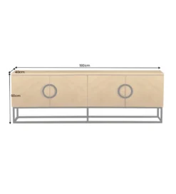 Stolik pod TV GRANDEZZA 180 cm kolor drewna dębu
