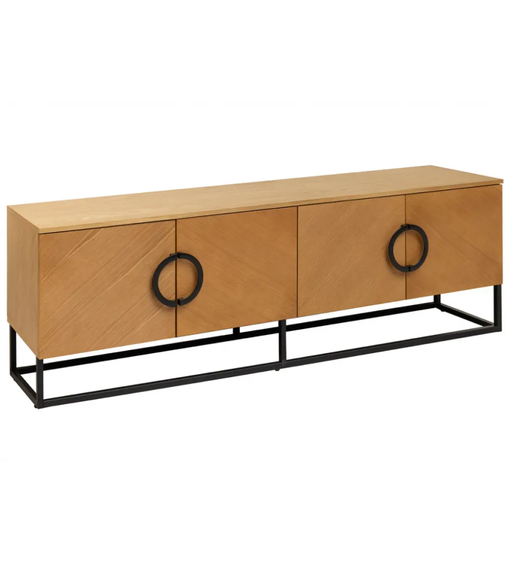 Stolik pod TV GRANDEZZA 180 cm kolor drewna dębu