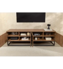 Stolik pod TV GRANDEZZA 180 cm kolor drewno orzecha