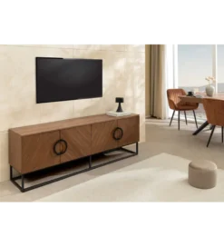 Stolik pod TV GRANDEZZA 180 cm kolor drewno orzecha