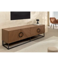 Stolik pod TV GRANDEZZA 180 cm kolor drewno orzecha