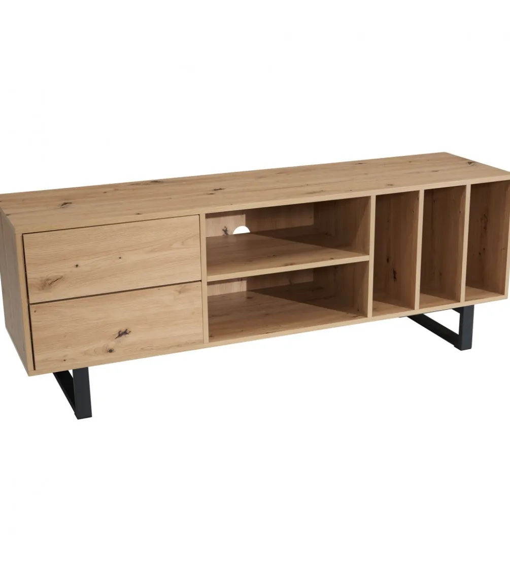 Stolik pod TV GRASSE 150 cm w optyce dębu