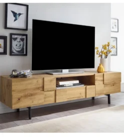 Stolik pod Tv GROSSETO 160 cm w kolorze dąb