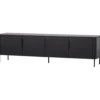 Stolik pod TV GUNNAR 200 cm czarny mat