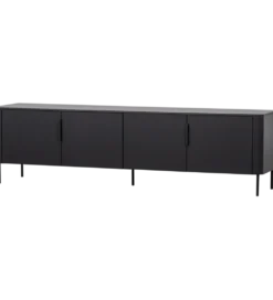 Stolik pod TV GUNNAR 200 cm czarny mat