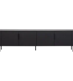Stolik pod TV GUNNAR 200 cm czarny mat