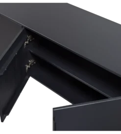 Stolik pod TV GUNNAR 200 cm czarny mat