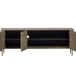 Stolik pod TV GUNNAR 154 cm drewno sosny szary