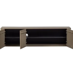 Stolik pod TV GUNNAR 154 cm drewno sosny szary
