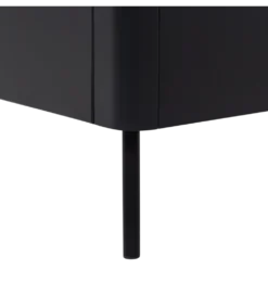 Stolik pod TV GUNNAR 154 cm drewno sosny czarny mat