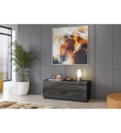 Stolik pod TV HELIO 120 cm czarny
