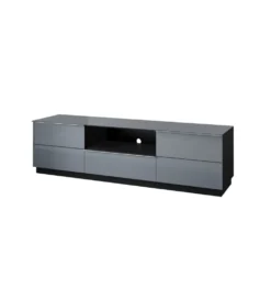 Stolik pod TV HELIO 180 cm szaro czarny