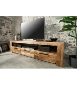Stolik pod TV Iron Craft 170 cm drewno mango
