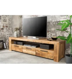 Stolik pod TV Iron Craft 170 cm drewno mango