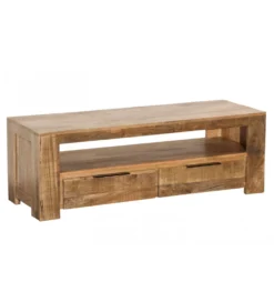 Stolik pod TV Iron Craft 130 cm drewno mango