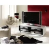 Stolik pod TV JEFF II 120cm biało czarny