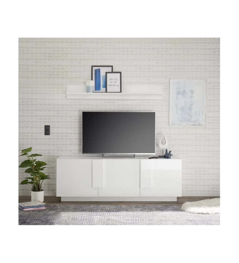 Stolik pod TV JUPITER 182 cm biały