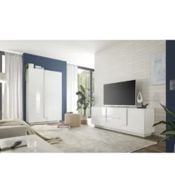 Stolik pod TV JUPITER 182 cm biały