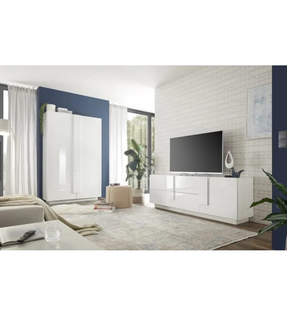 Stolik pod TV JUPITER 182 cm biały