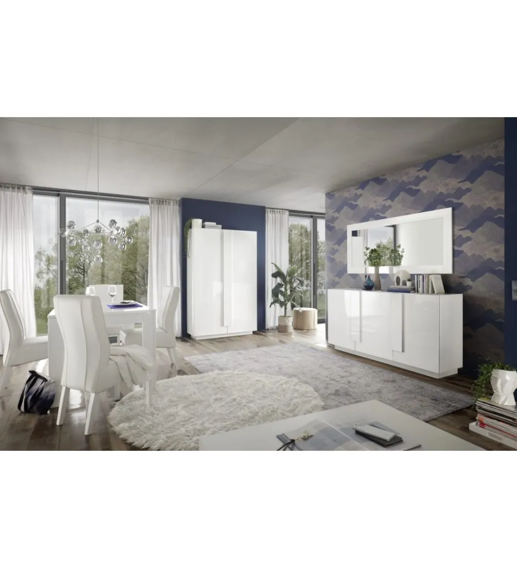 Stolik pod TV JUPITER 182 cm biały