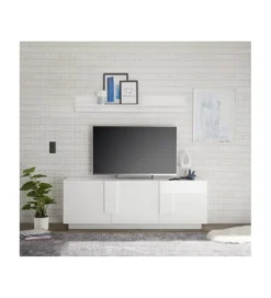 Stolik pod TV JUPITER 182 cm biały