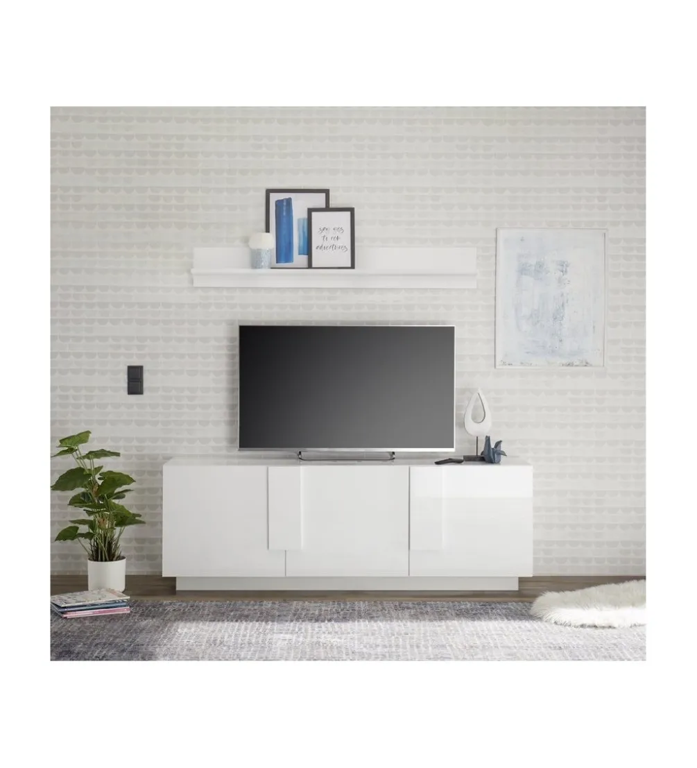 Stolik pod TV JUPITER 182 cm biały