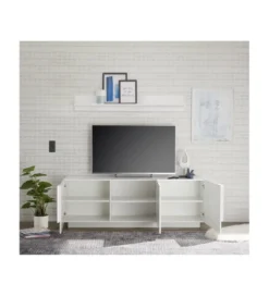 Stolik pod TV JUPITER 182 cm biały