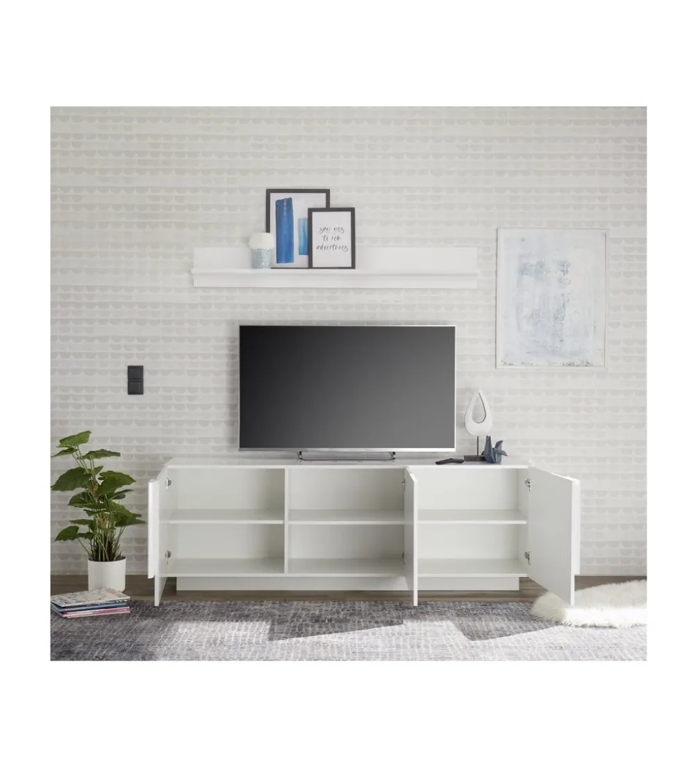 Stolik pod TV JUPITER 182 cm biały