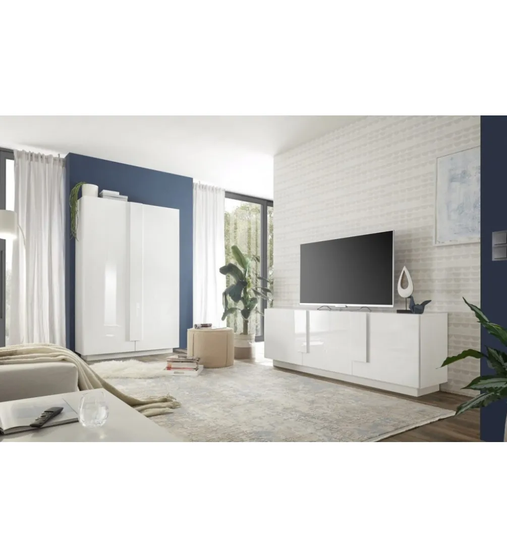 Stolik pod TV JUPITER 182 cm biały