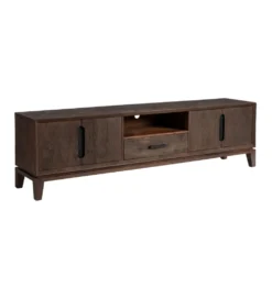 Stolik pod TV KILIAN 200 cm drewno mango brązowa