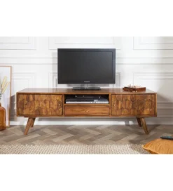 Stolik pod TV Komodo Mystic Living 140 cm drewno sheesham