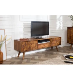 Stolik pod TV Komodo Mystic Living 140 cm drewno sheesham