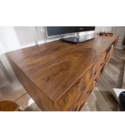 Stolik pod TV Komodo Mystic Living 140 cm drewno sheesham