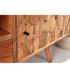 Stolik pod TV Komodo Mystic Living 140 cm drewno akacja