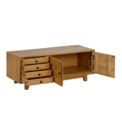 Stolik pod TV KORN 120 cm drewno mindi