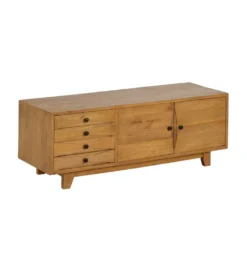 Stolik pod TV KORN 120 cm drewno mindi