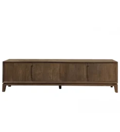 Stolik pod TV KORTE 210 cm drewno mango brąz