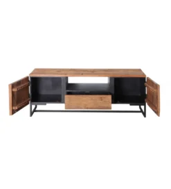 Stolik pod TV LACERTA 145 cm drewno akacja