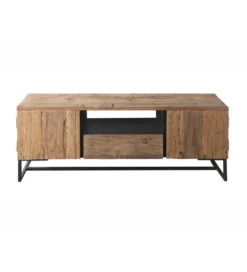 Stolik pod TV LACERTA 145 cm drewno akacja