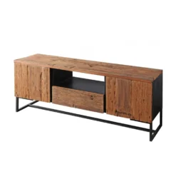 Stolik pod TV LACERTA 145 cm drewno akacja