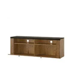 Stolik pod TV LARONA 140 cm o wybarwieniu dąb lefkas z kolorem touchwood